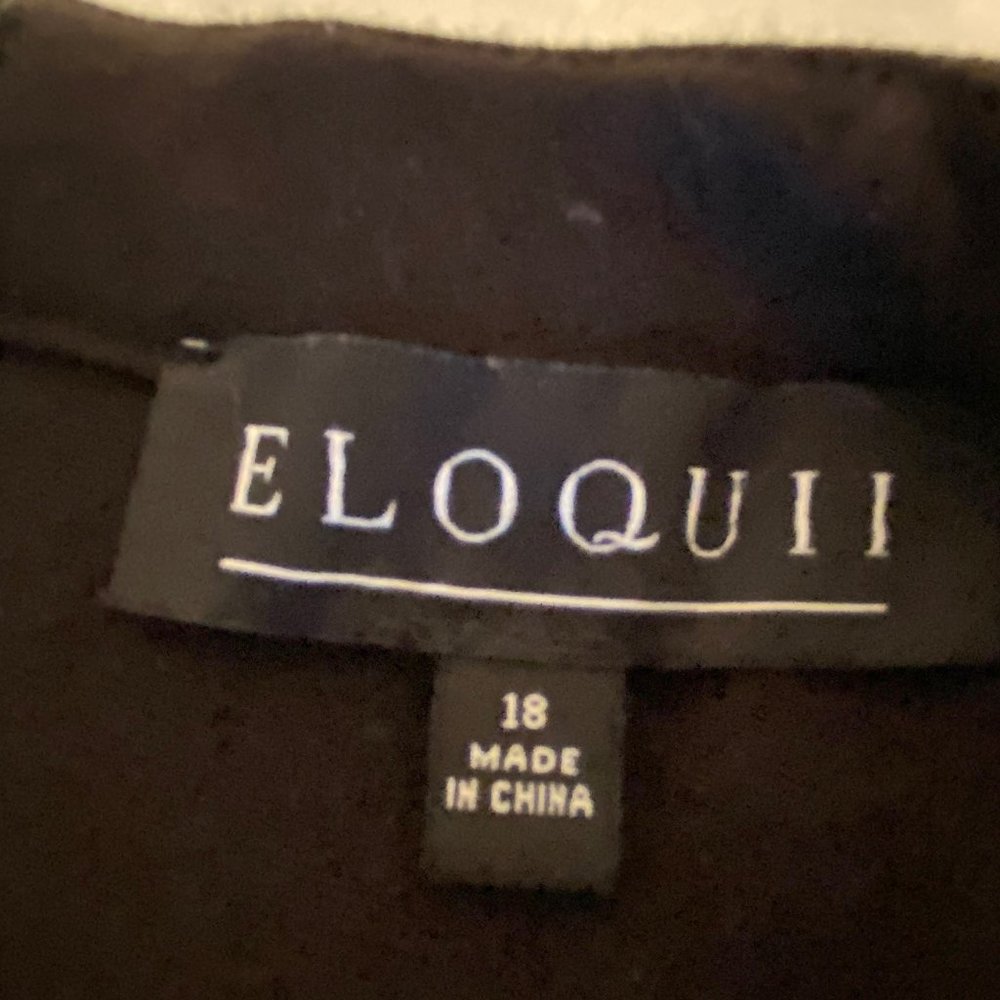 50% Off! For 3 Days! 
EUC -ELOQUII Black Dress w/White Piping - Sz 18w! - Picture 3 of 10